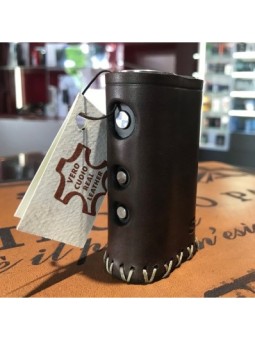 Dicodes - Dani Box Mini 80W LEATHER COVER par Cover for Vapers - BRUN