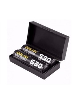 18650 - GOLISI S30 IMR 3000mAh 25A GESCHÜTZT - 2 STÜCKE - Flacher Deckel