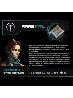 Breakill's Alien Lab - Heroes Limited Edition - FARADAY STITCHED ALIEN 0.75ohm ID 2.5mm 16-19W - 2 STÜCKE