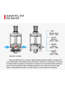 copy of Ambition Mods - Design by The Vaping Gentlemen Club - BISHOP MTL RTA - 4ml