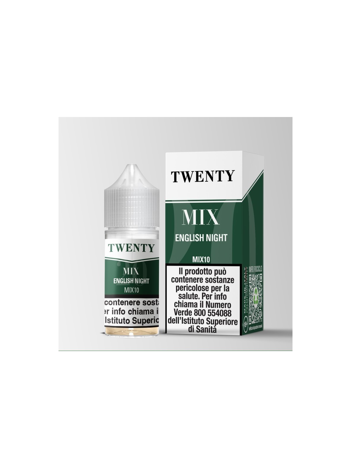 MINI SHOT - TNT Vape - Twenty Mix - ENGLISH NIGHT - aroma 10+10 in flacone da 30ml
