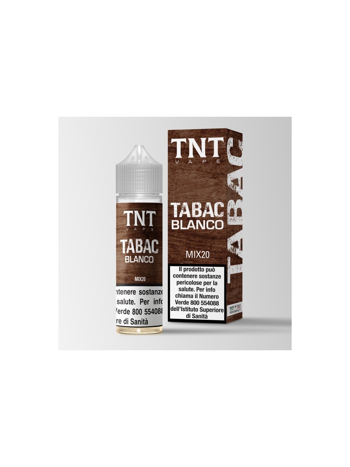 SHOT - TNT Vape - Tabac - BLANCO - aroma 20+40 in flacone da 60ml