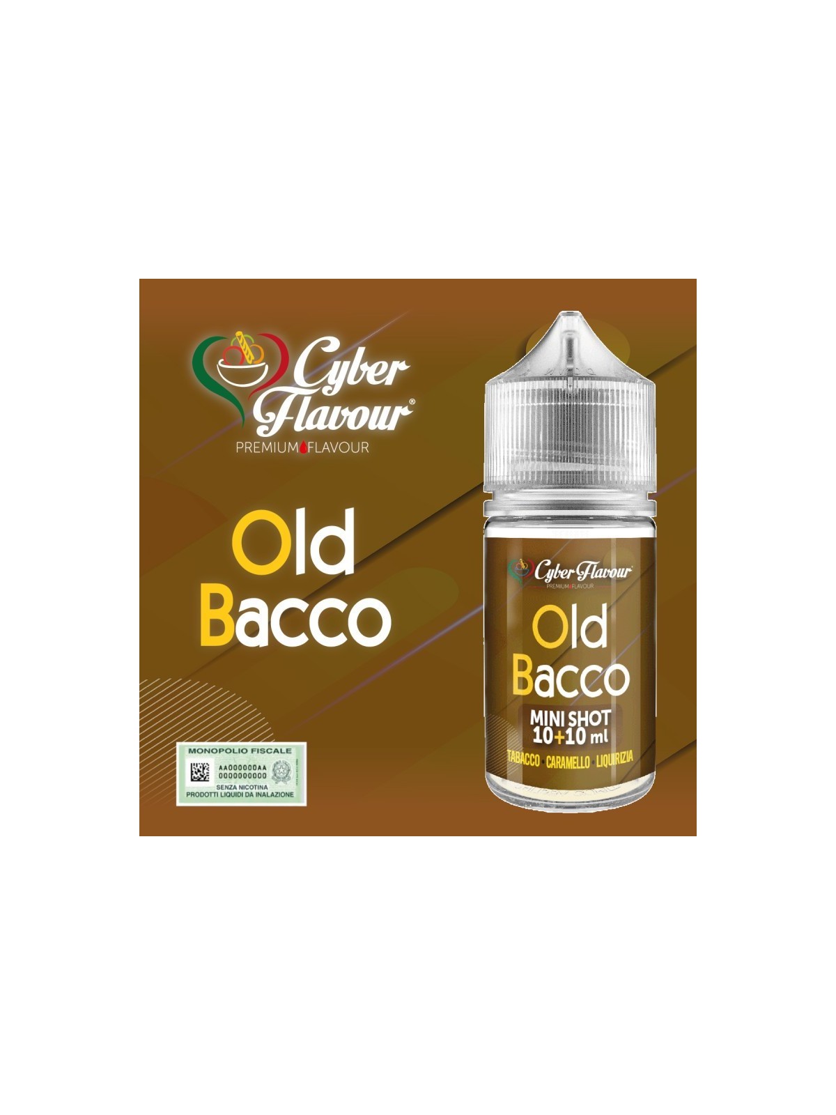 MINI SHOT - Cyber Flavour - OLD BACCO - aroma 10+10 in flacone da 30ml
