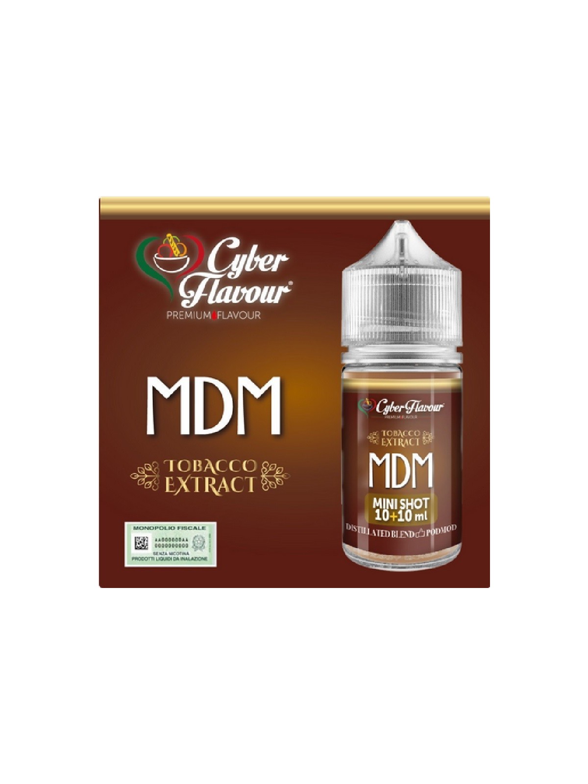 MINI SHOT - Cyber Flavour - Tobacco Extract - MDM - aroma 10+10 in flacone da 30ml