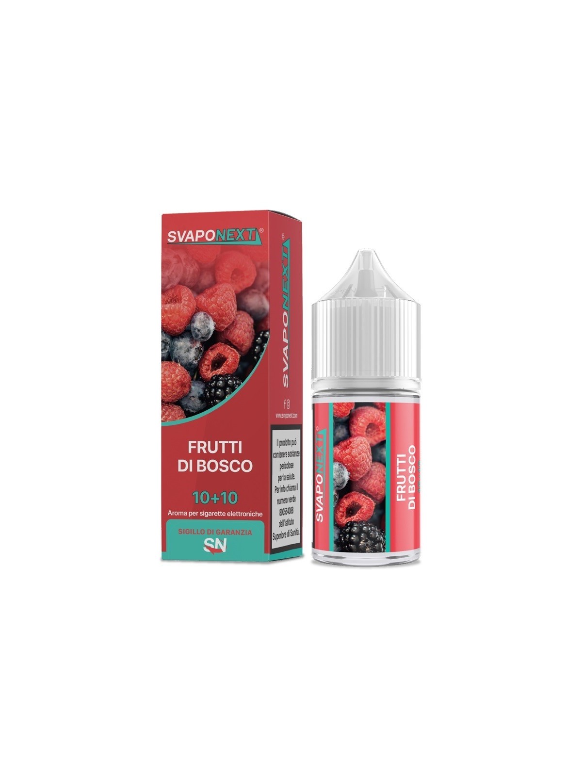 MINI SHOT - SvapoNext - Starter Flavour - FRUTTI DI BOSCO - aroma 10+10 in flacone da 30ml