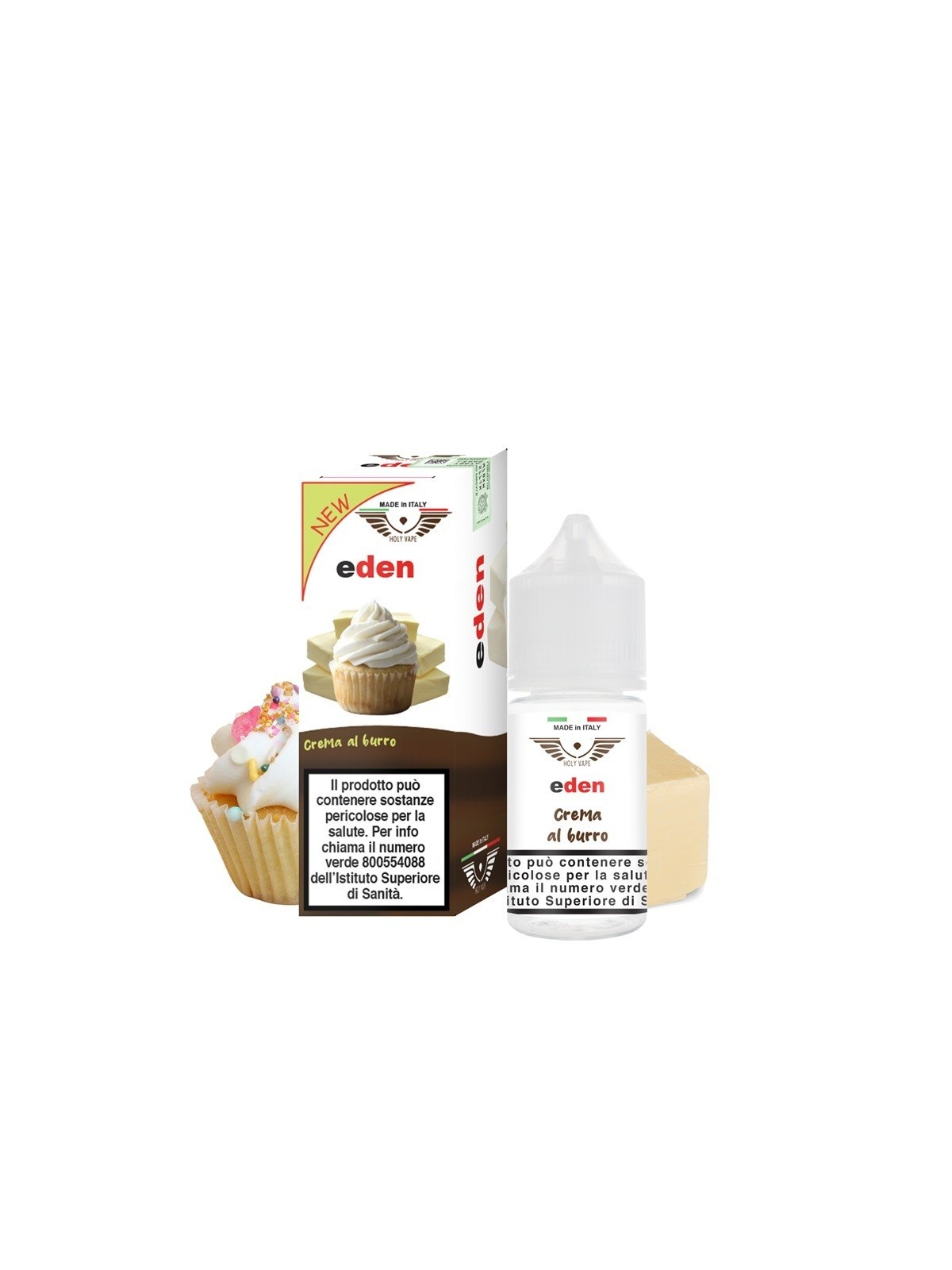 MINI SHOT - Holy Vape - Cream - EDEN - aroma 10+20 in flacone da 30ml